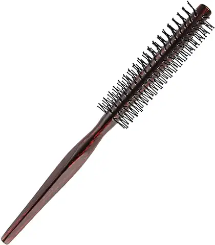 1 Cepillos Redondos,Peine Redondo Hombre,Cepillos Redondo para Hombres Mujeres,Cepillos Pelo Redondo Madera,Cepillo para Barba,Cepillo pelo Antirotura,para Flequillo,Cabello Fino,Rizos,25mm  