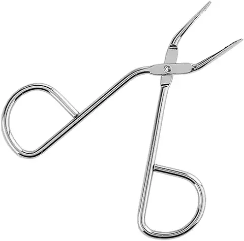 1 Unids Plata de Acero Inoxidable Profesional Tijera en Forma de Cejas Pinzas de Nariz Removedor de pelo Punta Plana clip de Cejas Recortador para la Formación de Cejas  