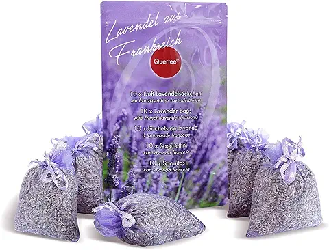 10 Bolsitas/natural Lavanda seca con Lavanda Francesa - Total 100g Flores de Lavanda - de Quertee  