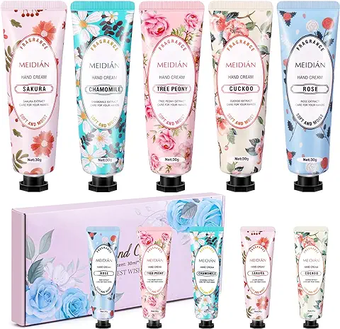 10 Paquetes de Cremas para Las Manos, Caja de Regalo para Las Manos Secas y Agrietadas, Crema Hidratante, Día y Noche, el Cuerpo se Absorbe Rápidamente, Buen Olor, sin Aceite (300 ml)  