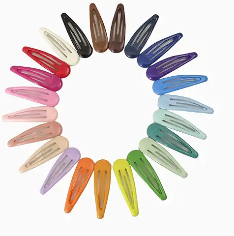 10 Piezas Pinza de Pelo, 3 cm Pinzas para el Cabello a Presión de Metal, Antideslizantes Mezcla de Colores Pinza de Pelo, Niña Pinzas para el Pelo, Pequeñas Horquillas Ideal para Mujer Niña Bebé  
