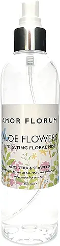 100% Natural SPRAY FLORAL HIDRATANTE con ALOE VERA, NARANJA, GERANIO, ROSA & LAVANDA - 250ml de AMOR FLORUM. Hidratante, Aromático, Tónico, Primer, Refrescante, Calmante. Ideal para Pieles Sensibles.  
