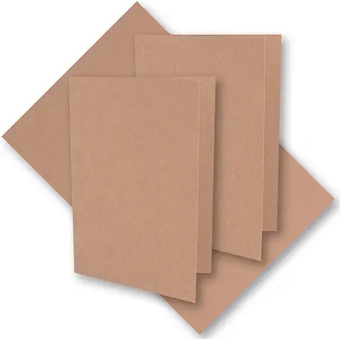 100 Tarjetas Plegables de Papel de Estraza rosa Vintage, DIN A6, 105 x 148 mm, Color rosa Natural, Reciclado, 220 G/m², Plegables, Ecológicas de Gustav Neuser  