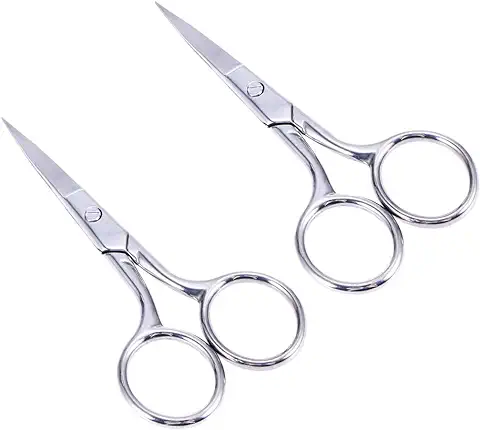 2 Piezas Tijeras Pequeñas Para El Aseo. Mini Tijeras De Corte Mujer Tijeras Recortadoras De Pestañas Tijeras De Cejas Rostro Tijeras Para El Pelo De La Nariz  