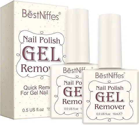 2 Quitaesmalte de Uñas de gel, sin Necesidad de Remojar o Envolver Removedor de gel para Uñas en 3-5 Minutos, Inofensivo Fácil de Usar, no Daña tus Uñas  