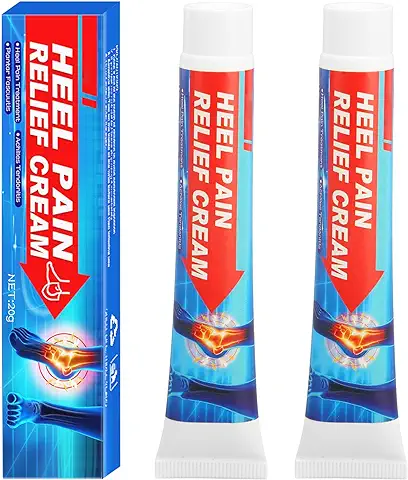 2 Uds 20g Crema Calmante para el Talón, Crema Calmante para los Pies, Alivio Penetrante Profundo de la Articulación del Talón, Ungüento para el Dolor de Calambres  