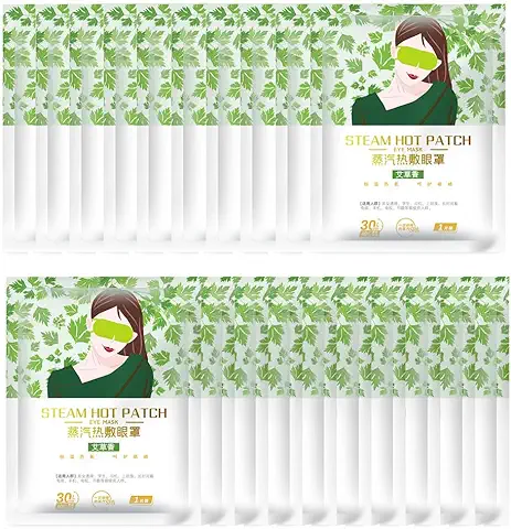 20 Pcs Eye Mask Warming, Steam Eye Mask, Warm Eye Compress, Wormwood Eye Mask, Ayuda Con los Ojos Secos, Hinchados y Ojeras, Cuidado de Los Ojos  