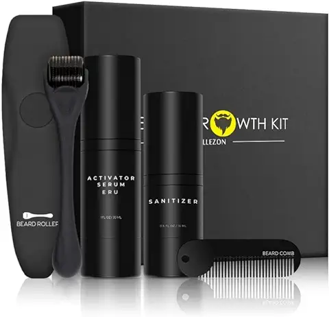 2021 Kit De Barba,Jane Choi Kit Natural Barba Cuidado Para Hombres Contiene Suero Activateur+Rodillo De Barba+Spray +Peine Productos Barba  