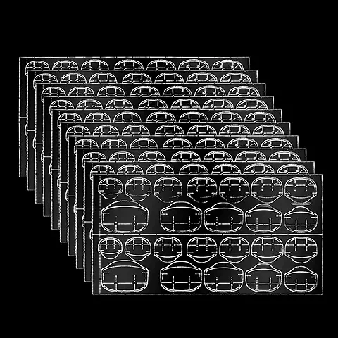 240 Piezas de Adhesivo de Pegamento para Uñas de Doble Cara, Adhesivo de Gelatina para Uñas Postizas, Falsas Uñas Adhesivas (10 Hojas)  