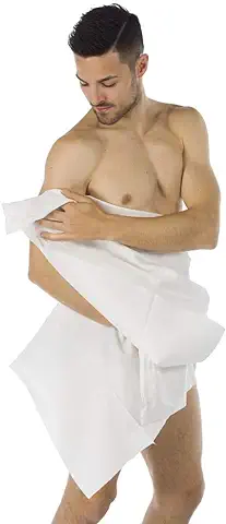 25 Toallas De Ducha Desechables Tamaño Familiar Útil Para Viajes Vacaciones Y Deportes En Suave Viscosa Ecológica Y Biodegradable 100% Ecofriendly Absorbente Y Resistente Cm 80 x 160  