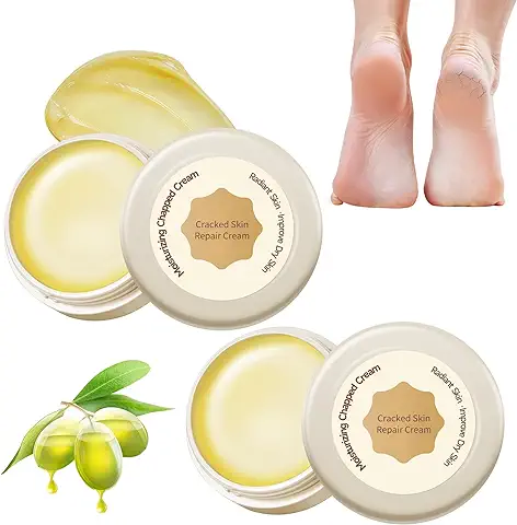 2PCS Crema para pies Secos y Agrietados, Crema Para el Cuidado De Los Pies, Crema para Aliviar la Piel Agrietada, Pies Bálsamo Reparador de Talones Agrietados, Foot Cream, 20g  
