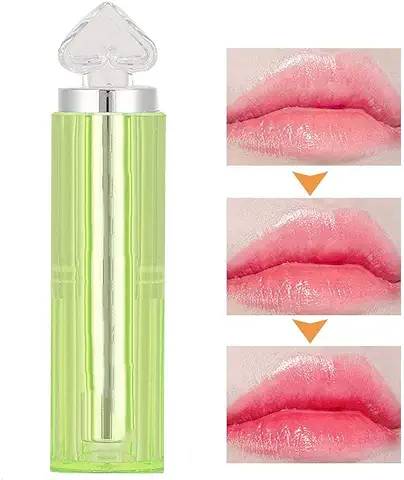 3 g/ml Bálsamo Labial Natural Bálsamo Labial, Lápiz Labial con Brillo de Labios Nutritivo que Cambia de Color, Barra de Cuidado de Labios Nutritiva Hidratante para Labios Agrietados, Quebradizos y sec  