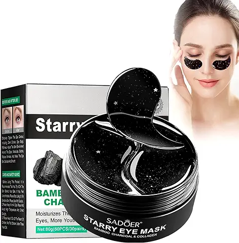 30 Pares Máscara para Los Ojos De Colágeno, Ojos Parches, Eye Masks Eye Patch, Parches para los Ojos Antiarrugas para las Arrugas, las Ojeras, las Bolsas de los Ojos y la Hinchazón  