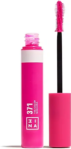 3INA MAKEUP - The Color Mascara 371 - Rosa - Máscara de Pestañas de Colores con Keratina - Volumen y Definición - para Ojos Sensibles - Vegan - Cruelty Free  