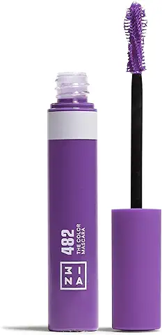 3INA MAKEUP - The Color Mascara 482 - Morado - Máscara de Pestañas Morado con Keratina - Mascara de Colores - Volumen y Definición - Mascara de Pestañas para Ojos Sensibles - Vegan - Cruelty Free  