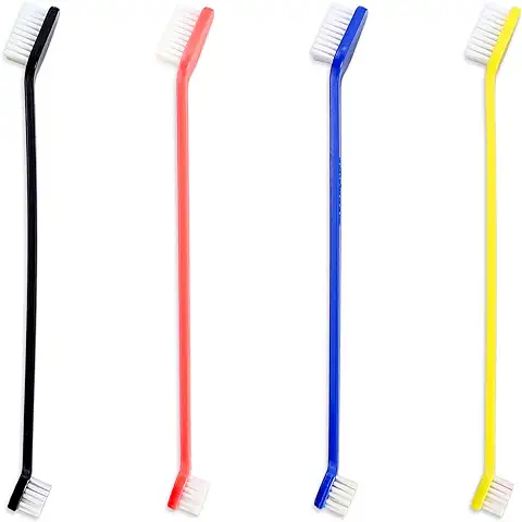 4 Piezas Cepillo Dientes Perro,Cepillo Dientes Perro Pequeño,Cepillo Dientes Gato,Cepillo de Dientes para Perros,Cepillo Higiene Dental para Perros,para Mascotas Limpieza Dental  