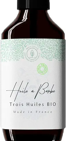 50 ml de Aceite de Barba con Aceite de Ricino, Jojoba y Aguacate BIO – Fabricado en Francia – Cuidado para la cara y la Barba 100% Natural: Nutre y Fortalece la Barba  