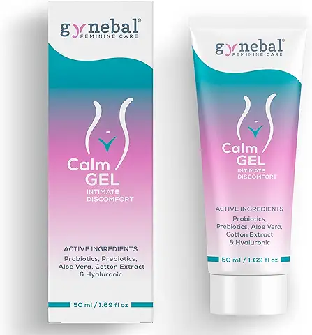 50 ml GYNEBAL CALM Gel Intimo Mujer Hidratante Vaginal Externo Prebiotico y Probiotico - Protector Intimo que Hidrata y Suaviza la zona Intima Femenina - Uso Externo  