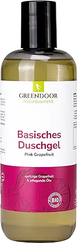 500 ml Greendoor Básica Gel de Ducha Fucsia Pomelo - 100% Natural, Cosmética Natural sin Silicona, sin Sulfato, sin Conservantes  