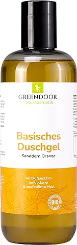 500 ml Greendoor Básica Gel de Ducha Mar Espino Amarillo-naranja - 100% Natural de la Manufactura Cosmética Natural, sin Sulfato, sin Silicona, sin Conservantes  