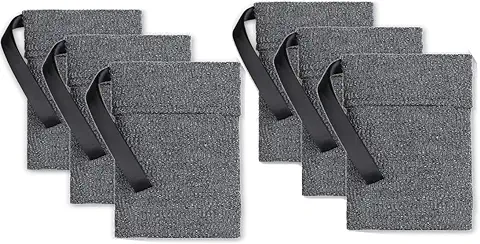 6 Piezas Bolsas Jabón Bolsa Espuma Bolsitas Jabón Natural Bolsas Exfoliación Para Limpieza Facial Espuma Accesorios Ducha Baño Para Hombres Y Mujeres (Gris)  