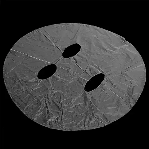 600 Piezas de Papel de Envoltura de Plástico Desechable para la Cara, Mascarilla Facial Desechable, Mascarilla Transparente, Bricolaje, Belleza, Cuidado de la Piel, Hoja de Paquete Facial para el Cuid  