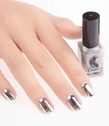6ml Metal Espejo Efecto Sexy Nail Art Polish Manicura Herramienta Para Uso Profesional - Plata  