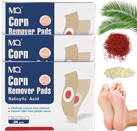 72 Piezas Quita Verrugas Parches, Antiverrugas, Cryopharma, Tiritas Callos Pies, Wart Remover Dolor de Eliminador de Verrugas, Quitar Verrugas en La Cara, Cuello, Manos y Pies  