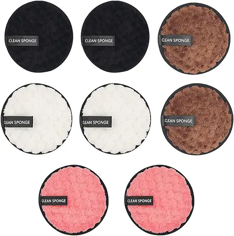 8 Piezas Discos Desmaquillantes Reutilizables Toallitas Desmaquillantes Reutilizables Toallitas Desmaquillantes Lavables para Limpieza Facial  