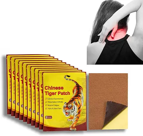 80 Piezas de Parches para el Dolor de Espalda, yeso Autoadhesivo para Aliviar el Dolor, yeso de Hierbas Chinas para el Cuello, Músculos, Cintura, Piernas, Articulaciones, Tratamiento para Aliviar  