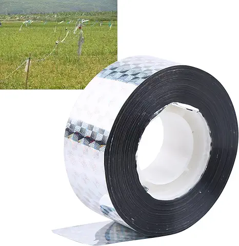 90M Pájaro Susto Cinta Repelente de Aves y Disuasorio Visual Audible Reflexivo Scare Tape Holográfico Ecológico Bird Scare Ribbon Proteger Su Jardín Cultivos de Aves de Destrucción  