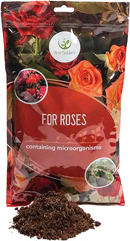 Abono Hortulani para Rosales - Ilumine su Jardín con Abono Natural Microbiológico para Rosales (500 g por 5-10 Rosas)  