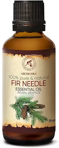 Aceite Aguja Esencial 50ml - Abies Sibirica - 100% Puro y Natural - Mejor en Belleza - Aromaterapia - Masajes - Sauna - Spa - Baño - Difusor de Reed - Inhalador - Lámparas de Aroma  