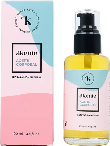 Aceite Corporal Akento 100% Natural. Con 14 Aceites Vegetales. 100 ml.  
