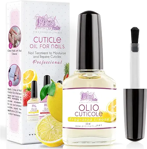 Aceite Cuticulas Uñas Profesional para Manos y pies 12ml - Fragancia de Limón - Aceite Hidratante y Regenerador para Cutículas de Manos y Pies, Brinda Alivio y Frescura a la piel seca e Irritada  