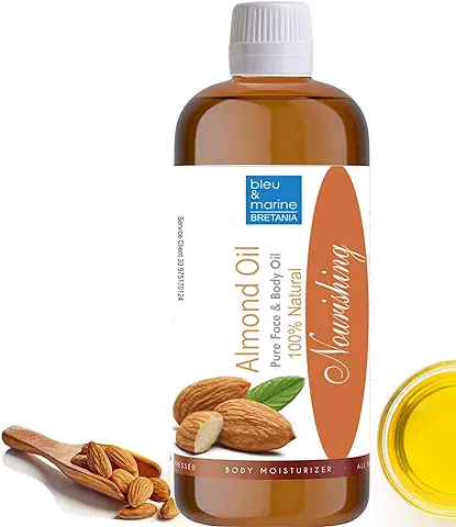 Aceite de Almendras, 100% Puro y Natural, Almendras Dulces, Aceite Corporal Hidratante, Estrias Embarazo, Hidratante Pelo, Bebe, Antiestrias, Reafirmante, Senos, 1000 ml  