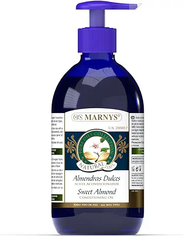 Aceite de Almendras Dulces, 100% Vegetal, Hidrata y Cuida Piel, Suavidad Intensa para piel y Cabello, Botella 500ml  