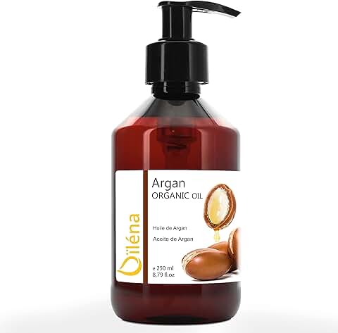 Aceite de Argán Ecológico Marroquí Prensado en Frío | Hidratante Natural para Piel, Cabello, Barba y Uñas | Antiedad y Antiarrugas | Reparador Capilar y Fortalecedor de Uñas 250 ml  