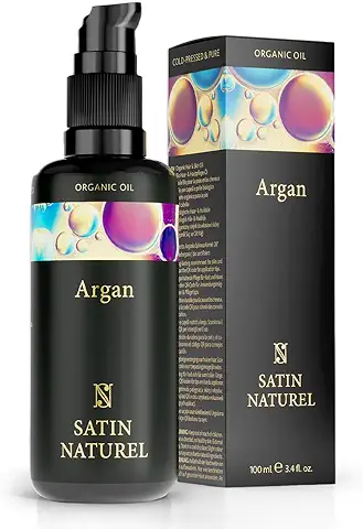 Aceite de Argán ORGÁNICO Certificado Vegano 100ml - 100% Puro, Nativo y Prensado en Frío - Cuidado Hidratante Antiarrugas para Piel, Pelo y Uñas - Cosmética Natural  