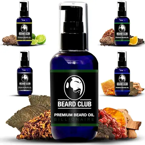 Aceite de Barba Perfumado Premium - Billionaire 100ml - Deja tu Barba Suave, Sin Picor y Sin Escamas, Ayuda a su Crecimiento - Acondicionador Para Hombre Potente 100% Natural Para Barba  