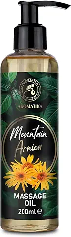 Aceite de Masaje Mountain Árnica 200 ml - Extracto de Flor de Arnica Montana - Aceite Corporal - Pure & Natural - Aceite Cosmético - Aceite de Masaje - Aceites Naturales para el Cuidado de la Piel  
