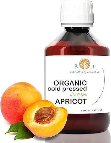 Aceite de Nuez de Albaricoque Ecológico y Prensado en Frío | Hidratante Facial, Corporal y Capilar | Contorno de Ojos | Rejuvenecedor | Omega 6 y Omega 9 100 ml  