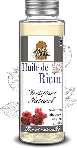 Aceite de Ricino 100% Orgánico y Natural - el Crecimiento y la Fuerza del Cabello - 100ml  