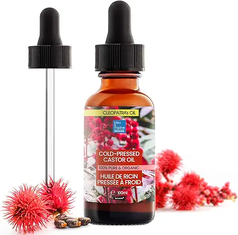 Aceite de Ricino 100% Puro Natural Fortalece Cabello, Cejas y Pestañas | Hidratante Rostro y Cuerpo | Nutritivo para Piel y Uñas | Anti Ojeras 100 ml  