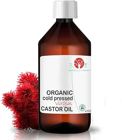 Aceite de Ricino Serum Pestañas y Cejas, Aceite Reparador Pelo, Estimulador del Crecimiento, Hidratante Barba, Anticaida Natural, Uñas y Cuticulas BIO Castor Oil 1000 ml 1 L  