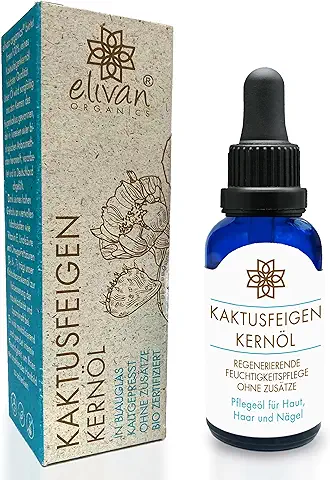 Aceite de Semilla de Higo Chumbo - 30 ml - El Aceite Antienvejecimiento - 100% Puro - Prensado en Frío - Orgánico - Vitamina E - Cuidado Hidratante para Piel, Rostro, Cabello y Uñas  