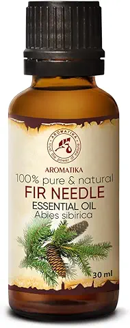 Aceite Esencial de Aguja de Abeto 30ml - Abies Sibirica - Aroma de Navidad - Aroma de Coníferas para Sauna - Cuidado Cuerpo - Bienestar - Masaje - Difusor - Fragancia en Habitación  