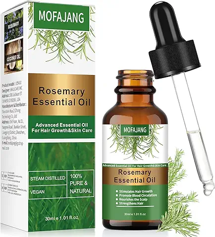 Aceite Esencial De Romero Para El Crecimiento Del Cabello, Aceite Natural Para El Crecimiento De Cejas Pestañas Y Barba, Suero Anticaída Para Un Crecimiento Rápido Para Hombres Y Mujeres -30ml  