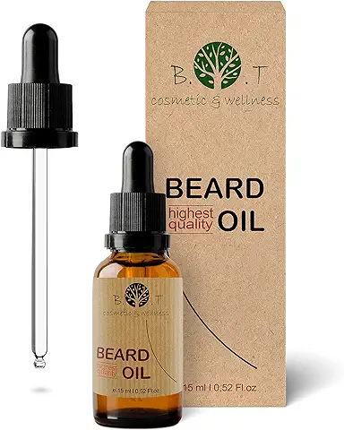 Aceite Facial Hidratante, Serum Reparador & Acondicionador Barba, Perilla y Bigote. Estimulador Crecimiento Barba Profesional, Beard Oil - 15 ml  