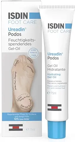 Aceite Hidratante en gel Ureadin Podos de ISDIN, 75 ml, para pies Secos y Fisurados  